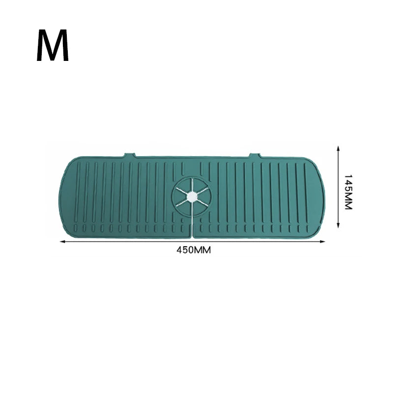 Silicone Faucet Drain Pad – Anti-Splash Non-Slip Kitchen & Bathroom Faucet Mat