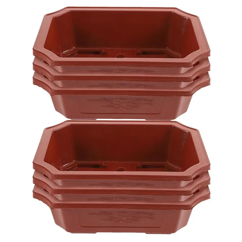 13Pcs Mini Bonsai Pots – Colorful Plastic Succulent Planters with Drainage for Desktop & Nursery Use