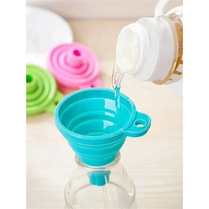 Kitchen Funnel Set, Kitchen Gadget Accessories Foldable Silicone Foldable Funnel for Filling Water Bottles With Liquid Transfer
