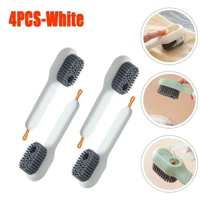 Fashion Multifunction Shoe Brush Soft Bristled Liquid Filled Up Wash Shoe Cleaning House Accessories Clean Kitchen Tools