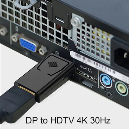 محول متوافق مع منفذ العرض إلى HDMI بدقة 4K، محول صوت وفيديو لشاشة الكمبيوتر من منفذ العرض إلى شاشة تلفزيون عالية الدقة 1080P 