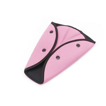 مشبك حزام أمان مثلث قابل للتعديل لمقعد السيارة - وسادة تثبيت حزام الأمان للأطفال