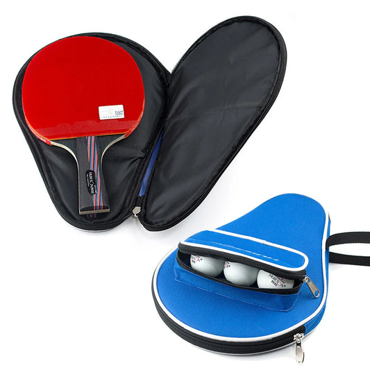 Table Tennis Racket Bag – 30x20cm Oxford Cloth Paddle Case with Ball Storage