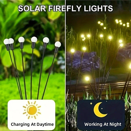 1pc Solar Firefly Lamp: Add A Magical Glow To Your, Or Party For Christmas, Halloween, Thanksgiving Easter gift Halloween Gift