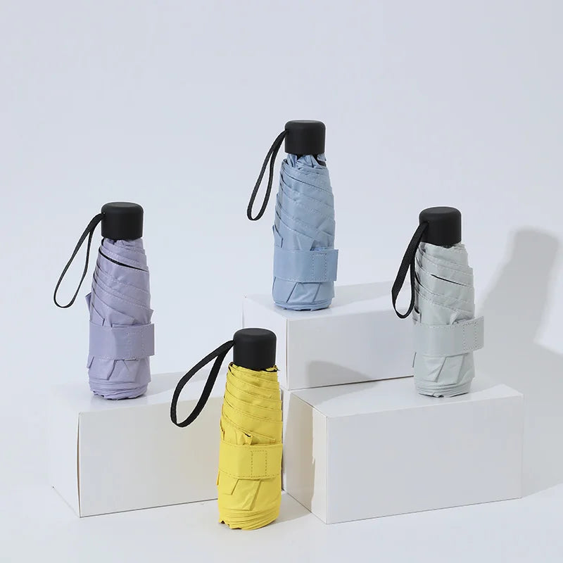 Ultralight Folding Pocket Umbrella – Compact Windproof Travel Umbrella for Women & Men