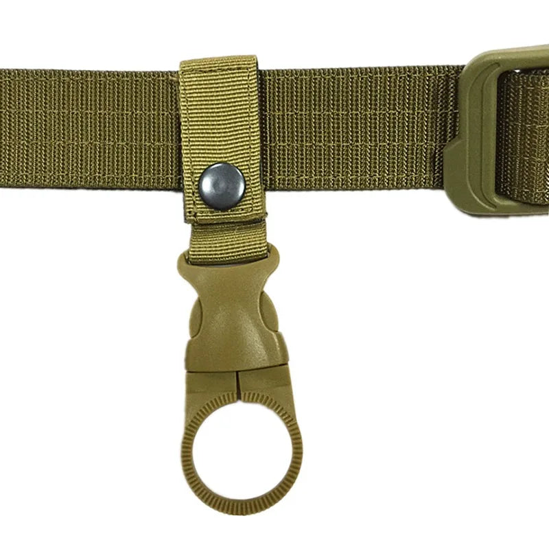Webbing Buckle Hook Water Bottle Holder Clip – Outdoor Nylon EDC Carabiner for Belt & Backpack