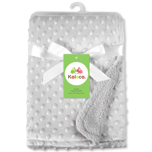 Baby Thermal Soft Fleece Blanket – Newborn Winter Swaddle Wrap Cotton Quilt