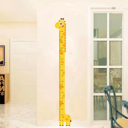 Whimsical Animal Growth Chart Wall Decals – Unicorn, Dino & Giraffe Height Stickers for Nursery & Kids Room Decor