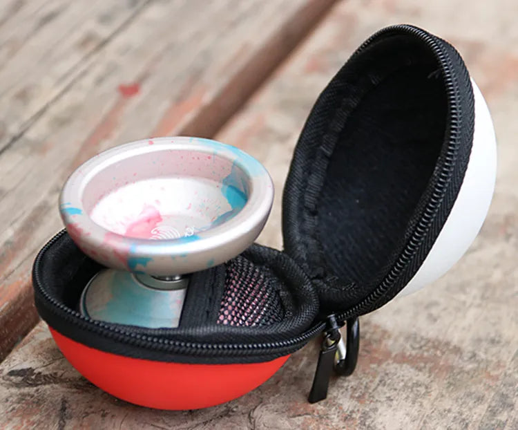 Professional YoYo Carrying Case – Smooth Velvet Belt Key Ring Bag for Yoyos Under 44.5x57mm