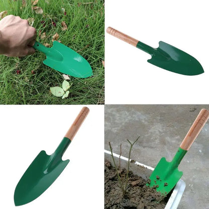 Wooden‑Handle Reinforced Shovel – Sturdy Planting Tool for Loose Soil & Perennials