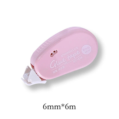 JIANQI 6m*6mm Double Sided Adhesive Dots Glue Tape DIY Scrapbooking Collage Photo Album School Stationery Supplies Roller Tape