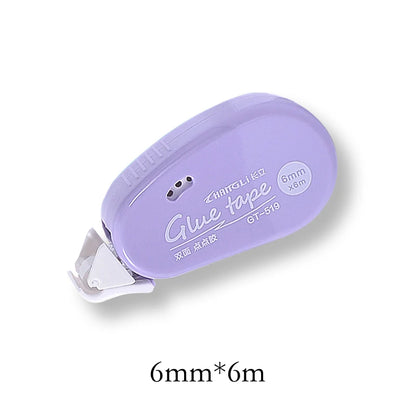 JIANQI 6m*6mm Double Sided Adhesive Dots Glue Tape DIY Scrapbooking Collage Photo Album School Stationery Supplies Roller Tape