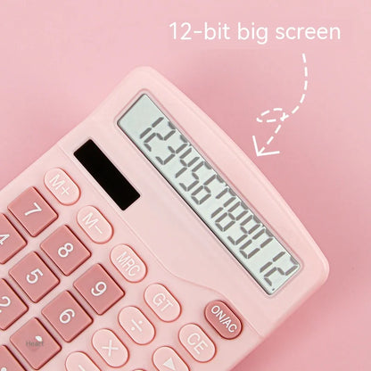 12-Digits Electronic Calculator – Solar & Battery Dual Power Supply Calculator for Home, Office, School & Financial Accounting