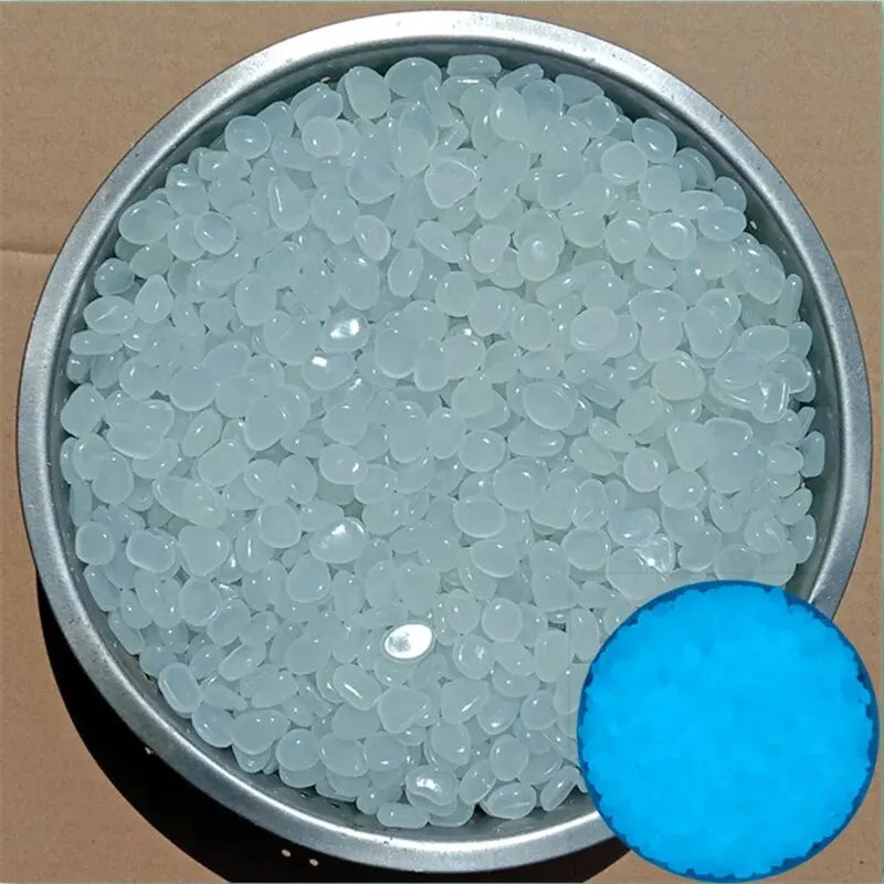 100Pcs Glow-in-the-Dark Garden Pebbles – Luminous Decorative Stones for Pathways, Patios, Aquariums & Landscaping