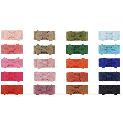 مجموعة مشابك شعر للأطفال مكونة من 20 قطعة - دبابيس شعر ناعمة من الزغب لحديثي الولادة، إكسسوارات شعر أميرات آمنة للفتيات