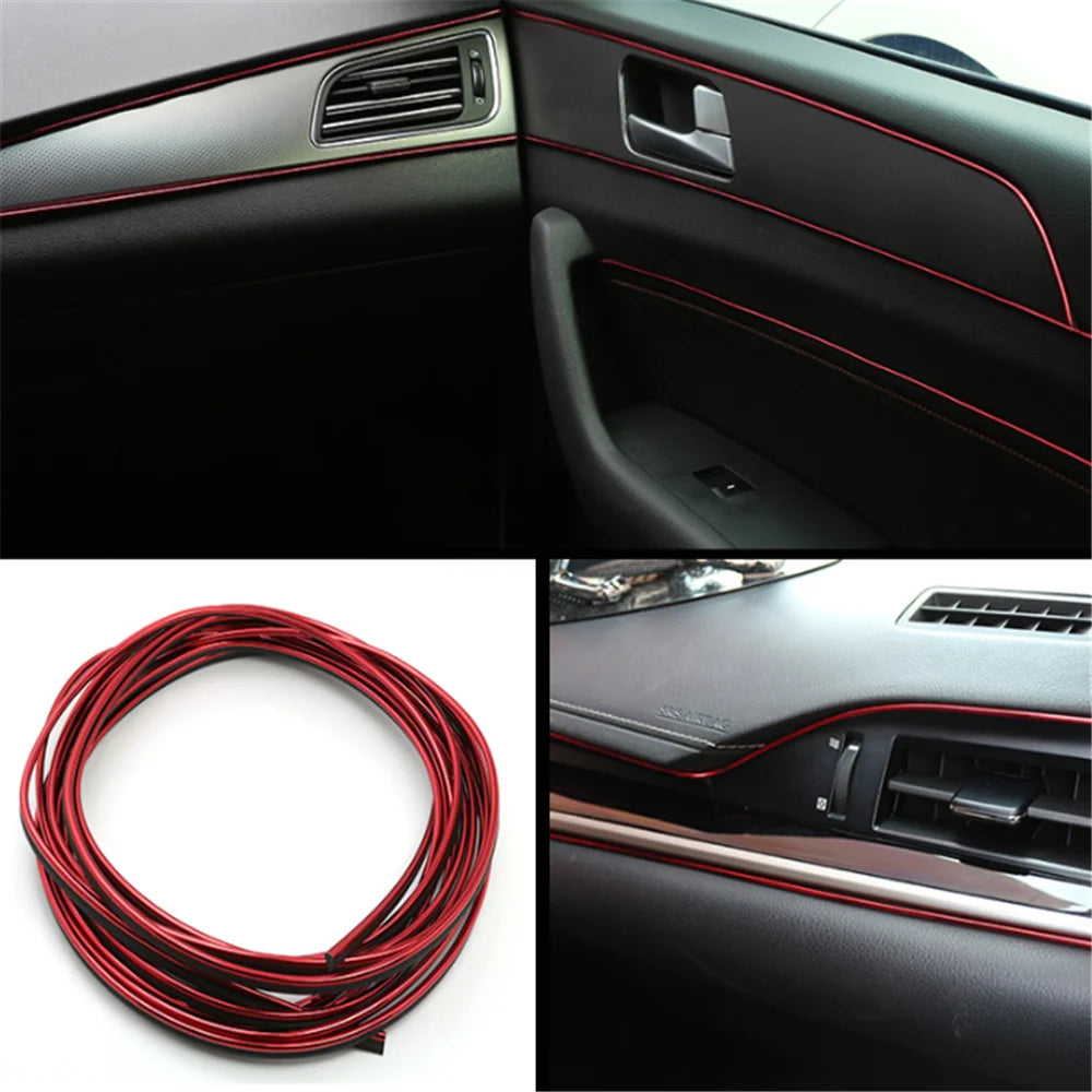 Car styling caulking decorative strip for Volkswagen VW golf mk5 golf mk3 polo 9n 6r 6n scirocco tiguan 2019