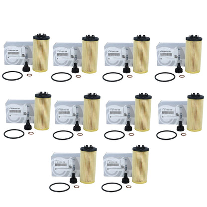 10 قطع من فلاتر زيت المحرك 11428593186 لسيارات BMW F39 F40 F44 F45 F46 F48 118d 216i 220 225 X1 X2 Mini Cooper S ONE Clubman F54~F60 