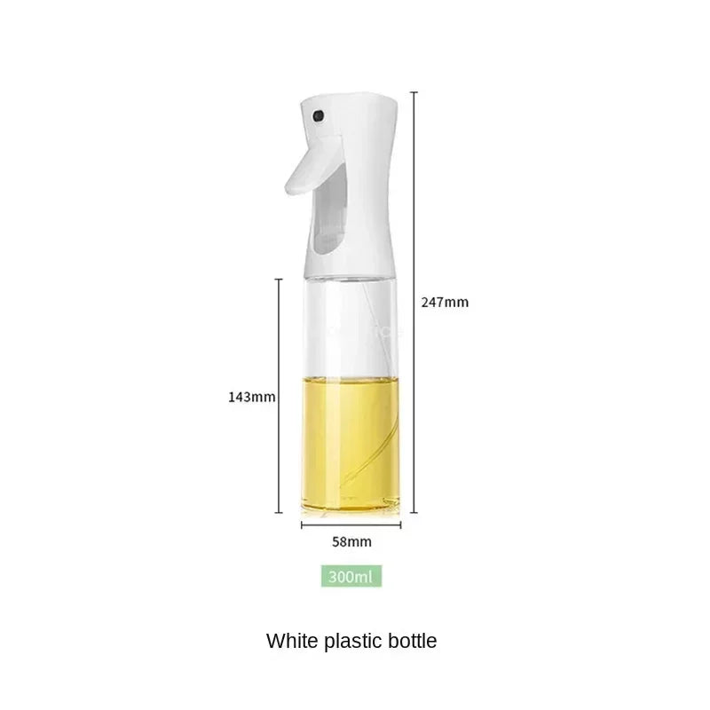 Black Transparent Oil Spray Bottle – Kitchen Olive Oil Dispenser for Cooking, Baking & Barbecue
