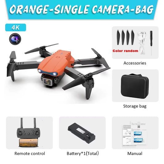 KBDFA E99Pro Drone HD Professional 8K Dual Camera WIFI FPV Quadcopter – Foldable Aerial Photography Drone