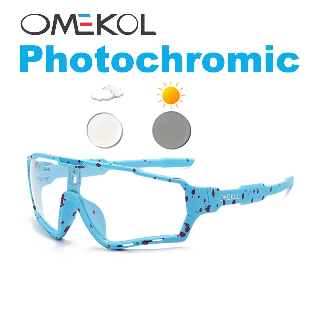 Brand New Photochromic MTB Bicycle Eyewear – Men & Women Cycling Sports Sunglasses