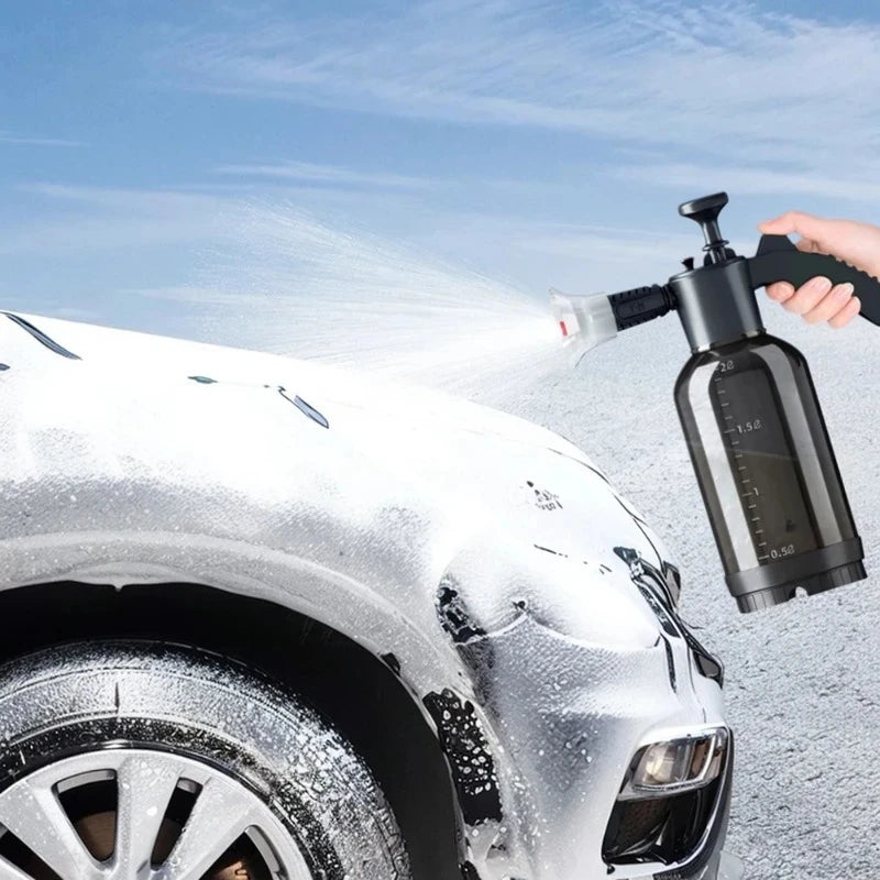 Handheld Pneumatic Foam Spray Can – Multi-Use Pressure Washer for Cars, Gardens & Home Cleaning
