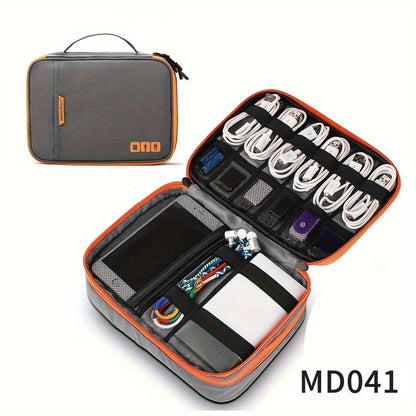 Cable Storage Bag Digital Electronic Organizer Pouch – Portable USB Data Line Charger Plug Travel Organizer Case