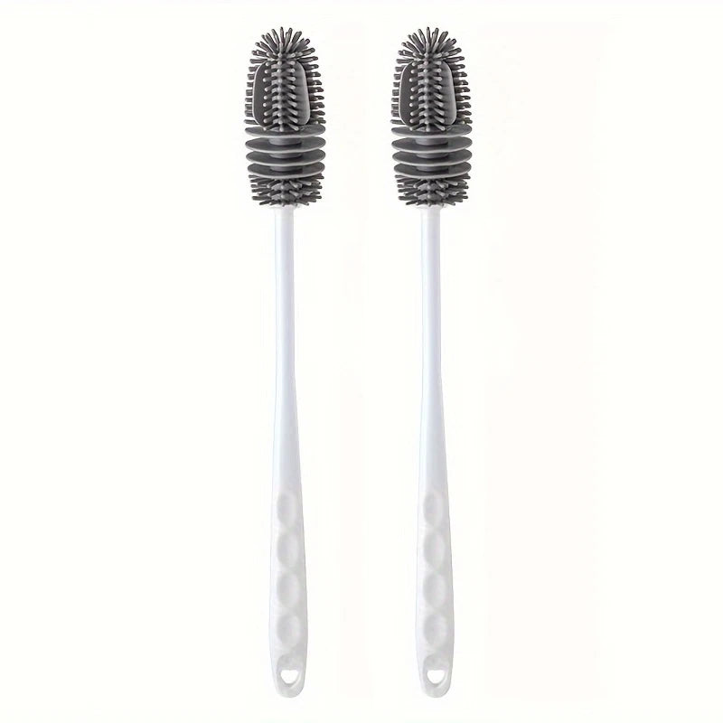 فرشاة تنظيف أكواب السيليكون، فرشاة تنظيف زجاجات الحليب، فرشاة تنظيف زجاجات المياه ذات المقبض الطويل، فرشاة تنظيف الأكواب الزجاجية، أدوات تنظيف المطبخ 