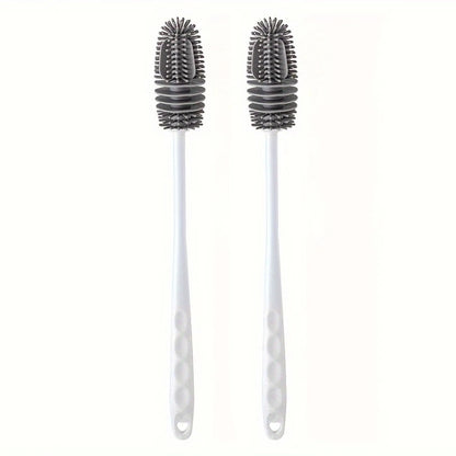 فرشاة تنظيف أكواب السيليكون، فرشاة تنظيف زجاجات الحليب، فرشاة تنظيف زجاجات المياه ذات المقبض الطويل، فرشاة تنظيف الأكواب الزجاجية، أدوات تنظيف المطبخ 