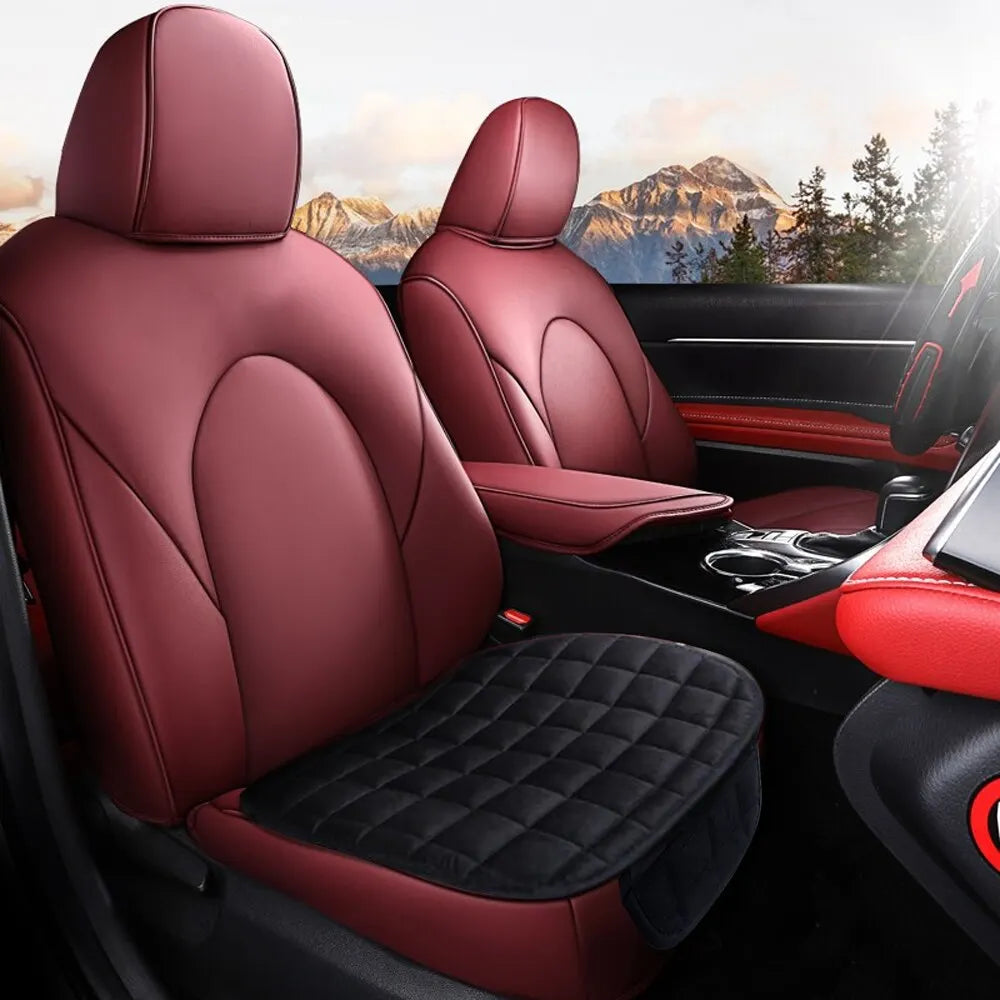 Winter Car Seat Cover – Universal Warm & Breathable Front Seat Cushion Pad with Anti-Slip Design for Cars & Trucks