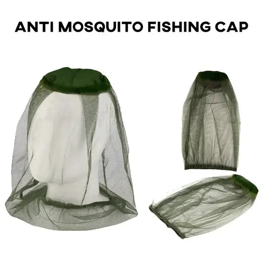 Anti-Mosquito Fishing Hat with Mesh Net – Breathable Outdoor Cap for Camping, Hiking & Travel