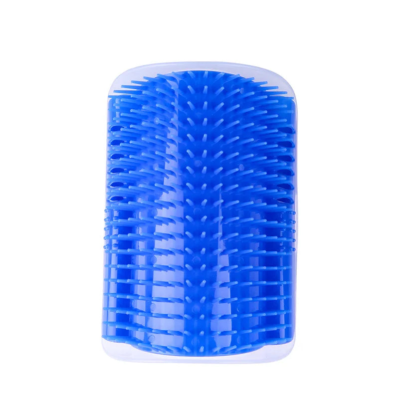 Wall Corner Cat Scratcher Brush – Self Grooming Pet Comb & Massager