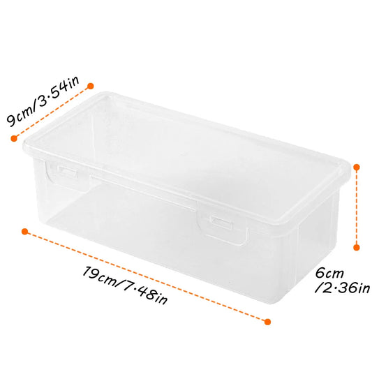 LOLEDE Transparent Pencil Case – Durable Stationery Organizer Box for School & Office Supplies
