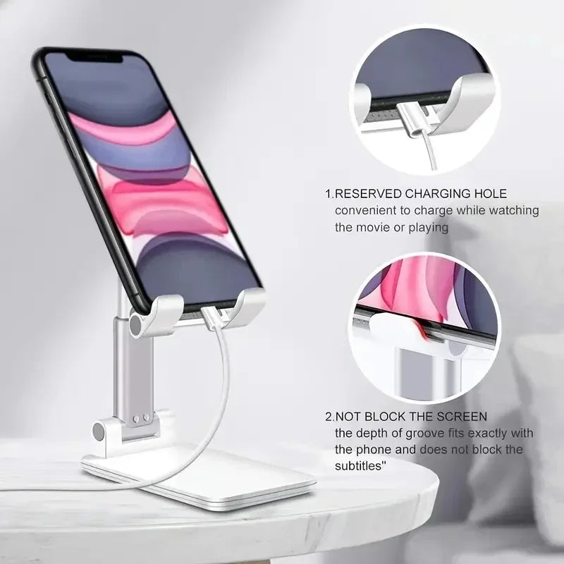 Adjustable Desk Phone & Tablet Stand – Universal Holder for iPhone, iPad, Xiaomi, and More