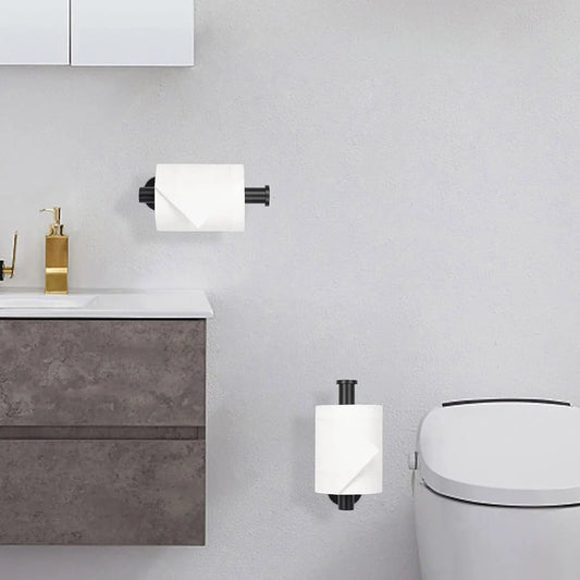 Stainless Steel Paper Towel Holder – Self-Adhesive or Drill‑Mount Under Cabinet Napkin Dispenser