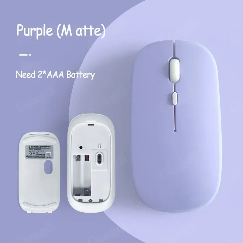 Wireless Bluetooth-Compatible Ergonomic Mouse for Laptop, iPad, Tablet, Mobile Phone – Portable Silent Click Gaming & Office Mouse