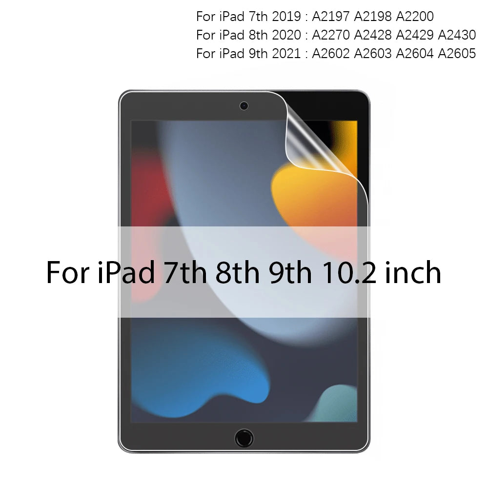 واقي شاشة غير لامع لأجهزة iPad Air 5 و4 و3 و2 و9.7 و10.5 (إصدار 2021) يشبه واقي الشاشة الورقي Pro 11 و12.9 (إصدار 2022) و10.2 (الجيل الثامن والتاسع والعاشر) وMini 6. 