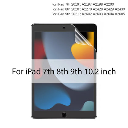 واقي شاشة غير لامع لأجهزة iPad Air 5 و4 و3 و2 و9.7 و10.5 (إصدار 2021) يشبه واقي الشاشة الورقي Pro 11 و12.9 (إصدار 2022) و10.2 (الجيل الثامن والتاسع والعاشر) وMini 6. 