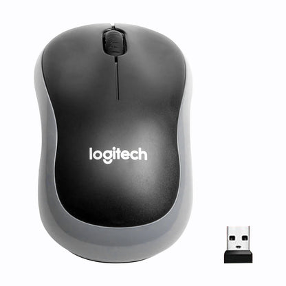 Logitech M185 Wireless Mouse 2.4GHz USB Receiver – 1000DPI Silent Optical Mouse for Windows, Mac, and Chrome OS