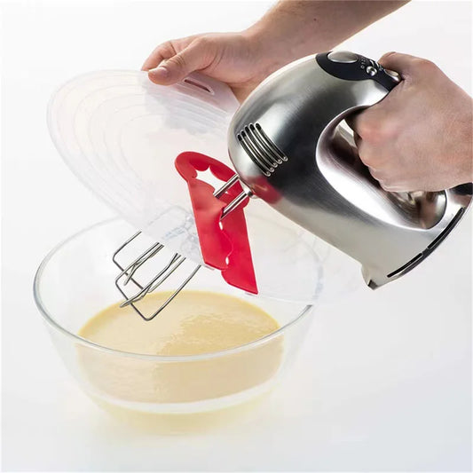 Beat Eggs Mixer Cover Mixer Splatter Guard Whisk Mixing Bowl Lid Silicone Anti Splash Cover Cooking Supplies for Kitchen