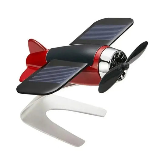 Solar-Powered Airplane Ornament – Creative Car Dashboard & Desktop Gift for Men and Car Enthusiasts