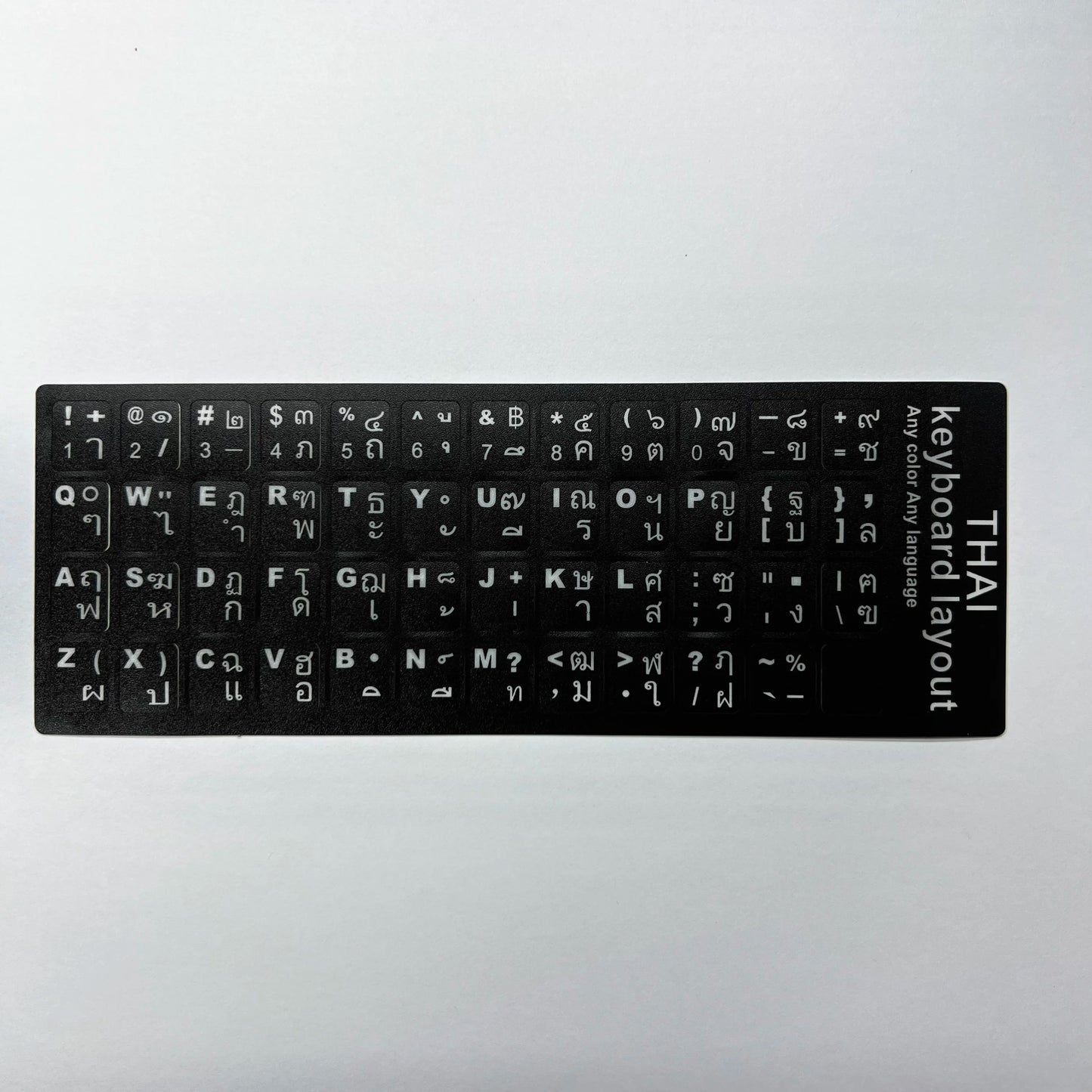 Multilingual Keyboard Stickers – Frosted PVC Language Stickers for English, Spanish, Italian, Korean, French & German Keyboards