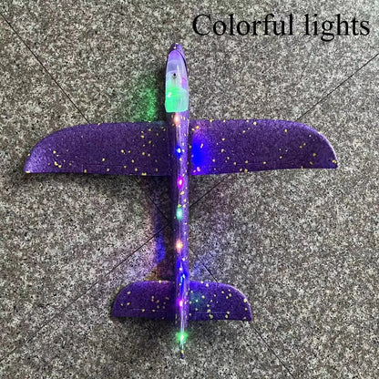 طائرة شراعية كبيرة من الفوم بطول 50 سم - لعبة طائرة يدوية للأطفال مصنوعة من مادة EPP خفيفة الوزن (هدية إطلاق خارجية) 