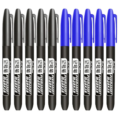 Permanent Marker Pen Drawing Markers Black Blue Red Waterproof Ink Sketch Pens Stationery Art School Supplies For Glass Metal