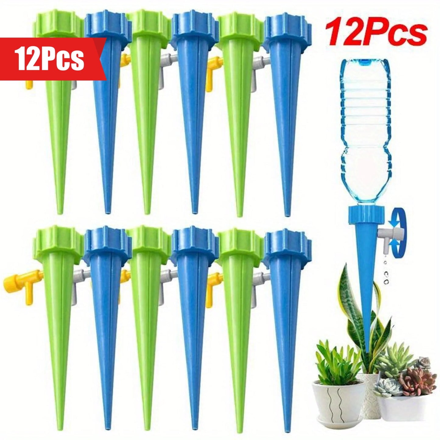 Automatic Drip Irrigation Spike System – Self-Watering Device for Flower Pots, Gardens & Greenhouses
