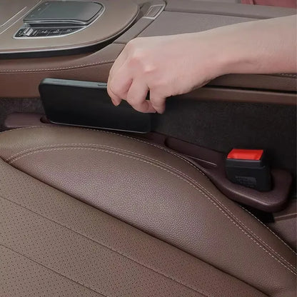 قطعتان من صندوق تخزين فراغات مقاعد السيارة، حقيبة تخزين بين المقاعد، منظم وحدة التحكم، ديكور داخلي، إكسسوارات سيارات 