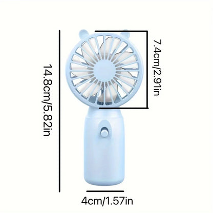 USB Handheld Cooling Fan – Mini Portable Silent Fan for Outdoor, Office, Dorm & Travel