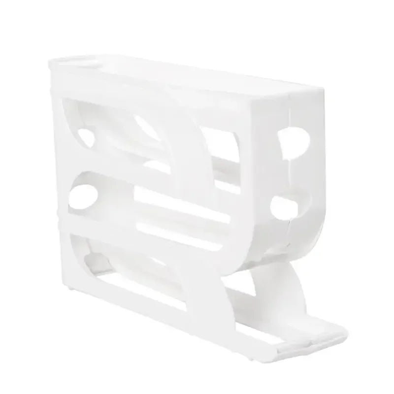 Large Capacity Egg Roller Storage Box – Four-Tier Egg Holder for Fridge Organization & Kitchen Storage