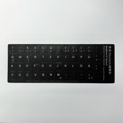Multilingual Keyboard Stickers – Frosted PVC Language Stickers for English, Spanish, Italian, Korean, French & German Keyboards