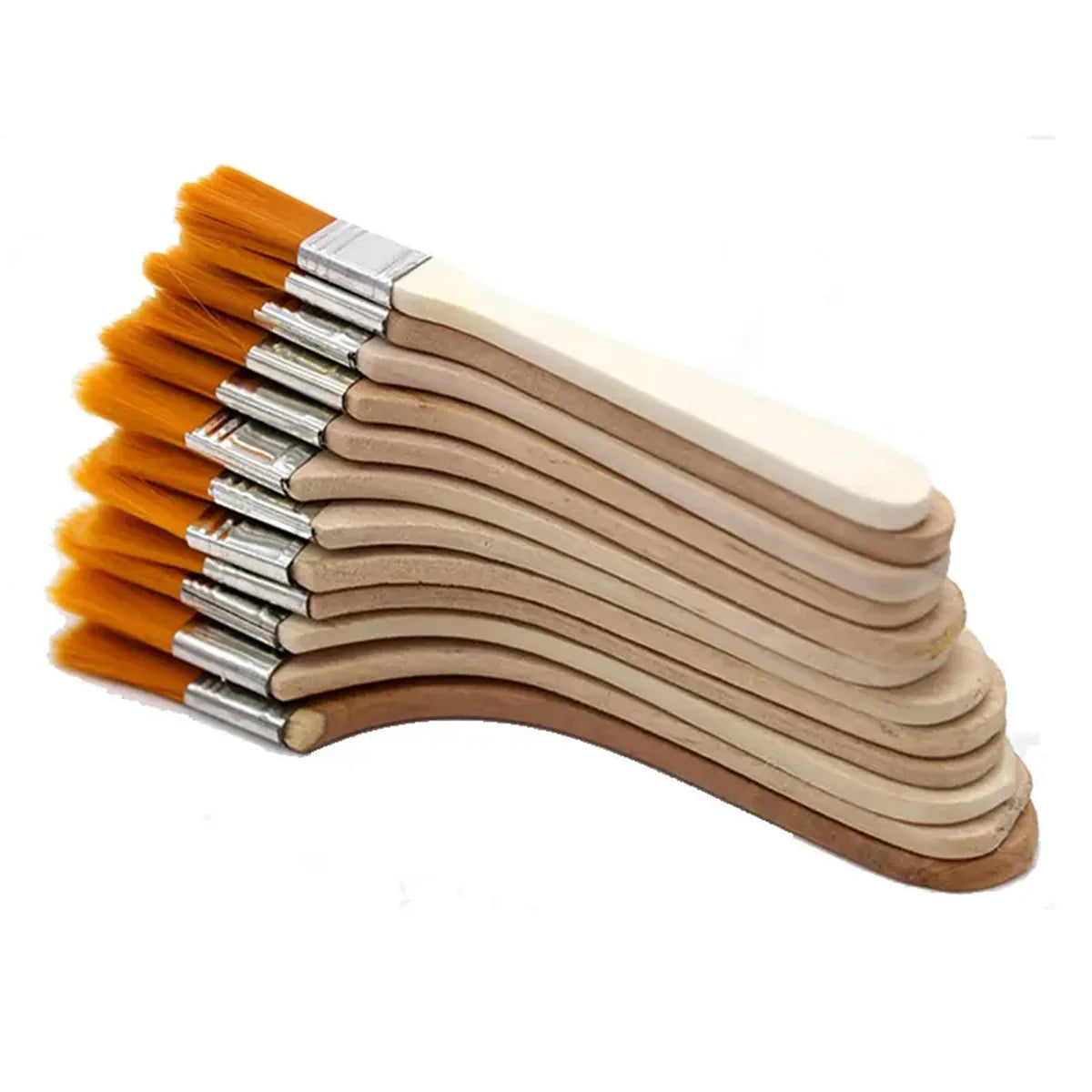 12pcs Nylon Paint Brush Set – Synthetic Bristles for Acrylic, Oil & Watercolor Painting