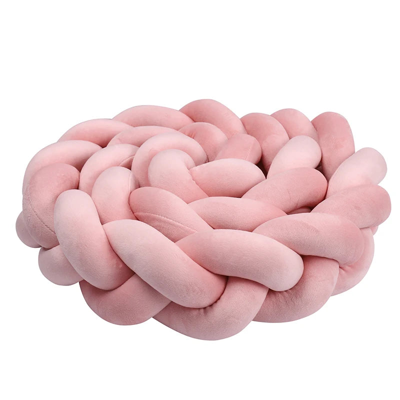 واقي سرير مضفر للأطفال من عمر شهر إلى 4 أشهر - وسادة ناعمة لحماية سرير الطفل وديكور غرفة الأطفال